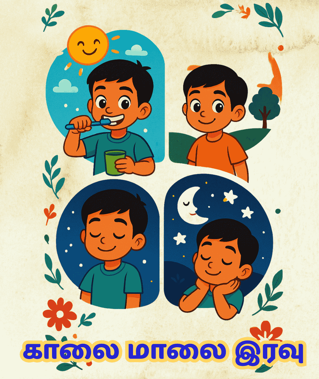 நேர வரிசையை கற்றுக்கொள்வோம்!